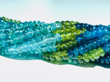 3.5 mm Apatite Roundel Beads  • 16 Inch Length • AAA Quality- Apatite Roundel Beads • Multi Color Apatite Beads