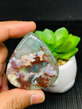 Aqua Chalcedony Cabochon • Code A27- A28 • AAA Quality • Natural Aqua Chalcedony Cabs • Perfect for Jewelry Making • Wire Wrapping Stone