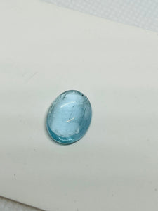 Aquamarine Cabochon 10X14 mm Pack of 1 Pcs - Code #2 AAA Quality cabs- Natural Aquamarine Cabs