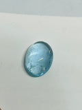 Aquamarine Cabochon 10X14 mm Pack of 1 Pcs - Code #2 AAA Quality cabs- Natural Aquamarine Cabs