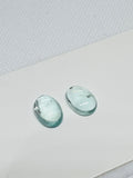 Aquamarine Cabochon 10X14 mm Pack of 2 Pcs - Code #3 AAA Quality cabs- Natural Aquamarine Cabs