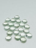 10MM Prasiolite Round Cabs - Pack of 4 Pcs - AAA Quality - Natural  color -  Natural Prasiolite Stone- Green Amethyst loose stone