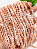 Pink Mother of Pearl Shell Star Beads • 6 mm Size • 40 cm length • AAA Quality • Natural Pink Mother of Pearl