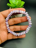 Purple Opal Bracelet • 7.5 mm size • Code #P7 • 7.5 inch Length • Natural Purple Opal Faceted Roundel Bracelet • Purple Opal Beads