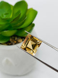 Citrine Square Faceted Cut • 10x10  mm size • Pack of 1 Pc • AAA Quality • 100% Natural Citrine Faceted Square Loose Pieces