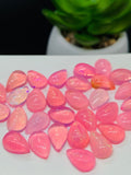 Ethiopian Opal Pear Cabochon • 6x9 mm Size • Pack 2 Pcs• Code # D14 • AAA Quality • 100% Natural Opal Cabs  • Color Treated Opal