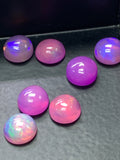 Ethiopian Opal Cabochon • 7 mm Size • Pack 1 Pcs• Code # D22 • AAA Quality • 100% Natural Ethiopian Opal Cabs  • Color Treated Opal