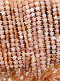 Pink Mother of Pearl Shell Star Beads • 6 mm Size • 40 cm length • AAA Quality • Natural Pink Mother of Pearl