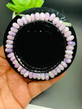 Purple Opal Bracelet • 7.5 mm size • Code #P7 • 7.5 inch Length • Natural Purple Opal Faceted Roundel Bracelet • Purple Opal Beads