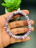 Purple Opal Bracelet •  7.5 mm size • Code #P8 • 7.5 inch Length • Natural Purple Opal Faceted Roundel Bracelet • Purple Opal Beads