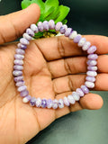 Purple Opal Bracelet •  7.5 mm size • Code #P8 • 7.5 inch Length • Natural Purple Opal Faceted Roundel Bracelet • Purple Opal Beads