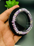 Purple Opal Bracelet •  7.5 mm size • Code #P8 • 7.5 inch Length • Natural Purple Opal Faceted Roundel Bracelet • Purple Opal Beads