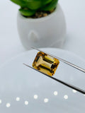 Citrine  Rectangle Faceted Cut • 10x14  mm size • Pack of 1 Pc • AAA Quality • 100% Natural Citrine Faceted Rectangle loose stone