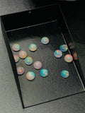 Ethiopian Opal Cabochon • 5 mm Size • Pack 7 Pcs• Code # D8 • AAA Quality • 100% Natural Opal Cabs  • Color Treated Opal