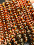 Amber Roundel beads • 6- 14 mm Size • AAA Quality Length 40 cm • Natural Amber from Ukraine • Amber Graduated Beads