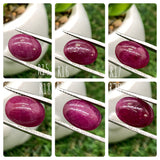 Natural Ruby Cabochon • Code R15 to R20 • AAA Quality •  Origin Tanzania • Ruby Oval Cabs- Natural Ruby Stones