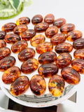 Amber Oval Cabochon • 13x18 mm Size • Pack of 1 Pcs • AAA Quality • Natural Amber from Ukraine • Amber Cabochons • Flat Back Cabs