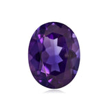 Amethyst Oval Faceted 9x11 mm-  Pack of 2 pcs- African Amethyst Round Cut Stone - Natural Amethyst Loose Stone