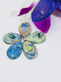 Monarch Opal Cabochon • Code A21 • Sterling Opal Cabochon • AAAA Quality • Treated Opal, Size 11X16-17 MM, pack of 5 Pc. 15 carat.