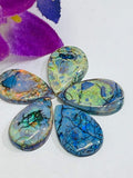 Monarch Opal Cabochon • Code A21 • Sterling Opal Cabochon • AAAA Quality • Treated Opal, Size 11X16-17 MM, pack of 5 Pc. 15 carat.