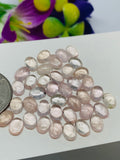 Morganite Oval Cabochon • 6x8 mm Size  • Pack of 6 Pcs •  AAA Quality • Natural Morganite  Cabochon • Morganite Cabs