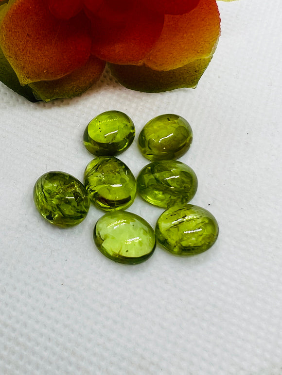 Peridot Oval 10X12MM Cabochons, AA Quality , Pack of 1 Pcs. natural peridot .