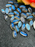 Labradorite Marquise 7X14MM,Natural Blue Fire Cabs , Gemstone cabs, pack of 5 pc,