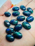 Azurite 10X14MM cabochon, - Pack of 2 Pcs - AAA Quality -Azurite cabochons -