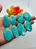 Amazonite Cabochons • Code A9-A16-AAA Quality • Natural Peruvian Amazonite Cabochons • Amazonite Pendant • Amazonite Stone