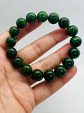 Chrome Diopside 12MM Round bracelet, Very good quality Stretch Bracelet,  length 7.5”, code #4,gram 46.5