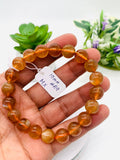 Andesine Bracelet  Code# A9 - Size 10 mm - AAA Quality length 7.5 Inch Origin Tibet - Natural Andesine Round Bracelet