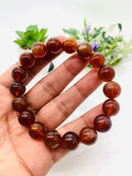 Andesine Bracelet  Code# A15 - Size 12 mm - AAA Quality length 7.5 Inch Origin Tibet - Natural Andesine Round Bracelet