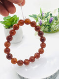 Andesine Bracelet  Code# A12 - Size 11 mm - AAA Quality length 7.5 Inch Origin Tibet - Natural Andesine Round Bracelet