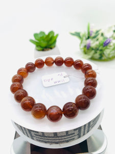 Andesine Bracelet  Code# A12 - Size 11 mm - AAA Quality length 7.5 Inch Origin Tibet - Natural Andesine Round Bracelet