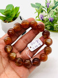 Andesine Bracelet  Code# A20 - Size 14 mm - AAA Quality length 7.5 Inch Origin Tibet - Natural Andesine Round Bracelet