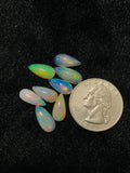 Ethiopian Opal Pear Cabochon 6x13 mm Size - Code # D5 - Pack of 8 Pieces AAA Quality - Opal Cabochon - Ethiopian Opal Cabochon