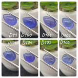 Tanzanite  Cabochon - Code # D99 to D106 - AAA Quality - Natural Tanzanite Cabochon - Tanzanite Loose Stone - Tanzanite Cabs