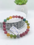 Tourmaline Bracelet 8 mm Size - Code# T3 - AAA Quality  Natural Multi Tourmaline - Length 7.5" - Watermelon  Tourmaline Beaded Bracelet