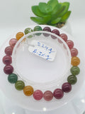 Tourmaline Bracelet 8.50 mm Size - Code# T9 - AAA Quality  Natural Multi Tourmaline - Length 7.5" - Watermelon  Tourmaline Beaded Bracelet