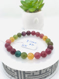 Tourmaline Bracelet 8.50 mm Size - Code# T11 - AAA Quality  Natural Multi Tourmaline - Length 7.5" - Watermelon  Tourmaline Beaded Bracelet