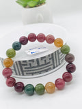 Tourmaline Bracelet 10 mm Size - Code# T13 - AAA Quality  Natural Multi Tourmaline - Length 7.5" - Watermelon  Tourmaline Beaded Bracelet