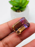 Ametrine Faceted Octagon 20x14 mm size • Code #A1 -  AAA Quality • Natural Ametrine Emerald Cut -  Weight 24.65  Ct