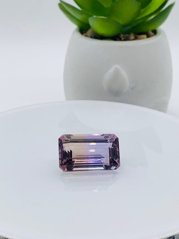 Ametrine Faceted Octagon 20x12 mm size • Code #A2 -  AAA Quality • Natural Ametrine Emerald Cut - Weight 18.8 Cts