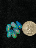 Ethiopian Opal Pear Cabochon 7x14-15 mm Size - Code # D13 - Pack of 1 Piece AAAA Quality - Opal Cabochon - Ethiopian Opal Cabochon