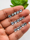 Aquamarine Round Faceted 6 mm Size  - Pack of 1 Piece - AAAA Quality -  Dark Blue Color-  Natural Aquamarine Stone