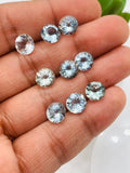 Aquamarine Round Faceted 8 mm Size  - Pack of 1 Piece - AAAA Quality -  Dark Blue Color-  Natural Aquamarine Stone