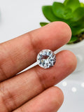 Aquamarine Round Faceted 10 mm Size  - Pack of 1 Piece - AAA Quality -  Medium Blue Color-  Natural Aquamarine Stone