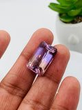 Ametrine Faceted Octagon 20x12 mm size • Code #A2 -  AAA Quality • Natural Ametrine Emerald Cut - Weight 18.8 Cts