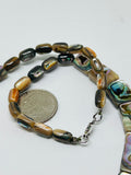 Abalone Shell  Necklace - AAA Quality- Length 18'' - Natural Abalone Shell Pearl - Shell Pearl Necklace