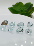 Aquamarine Pear Faceted  7x10 mm Size  - Pack of 1 Piece - AAA Quality -  Medium Blue Color -  Natural Aquamarine Stone